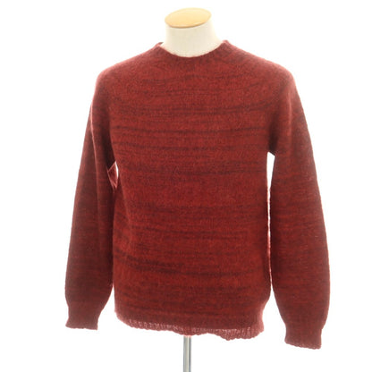 【中古】ロベルトコリーナ ROBERTO COLLINA モヘヤナイロンウール クルーネック プルオーバーニット ダークレッド【 M位 】【 状態ランクB 】【 メンズ 】