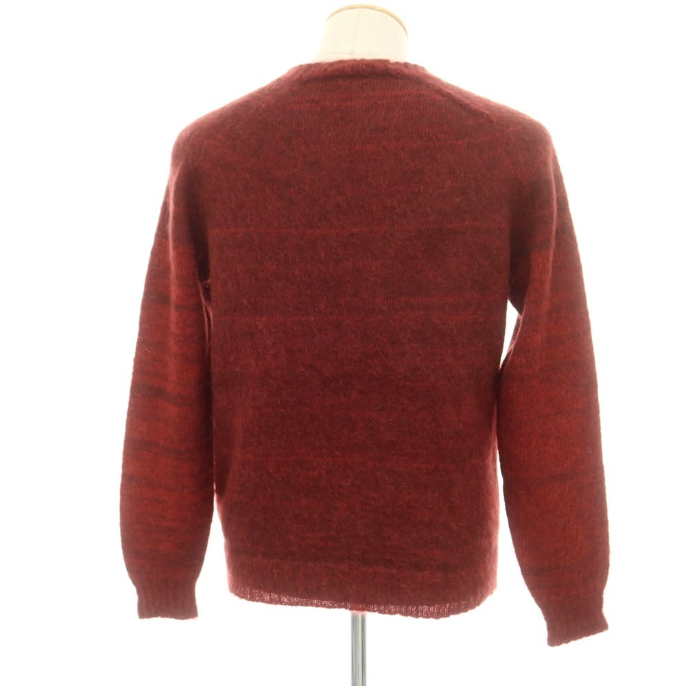 【中古】ロベルトコリーナ ROBERTO COLLINA モヘヤナイロンウール クルーネック プルオーバーニット ダークレッド【 M位 】【 状態ランクB 】【 メンズ 】