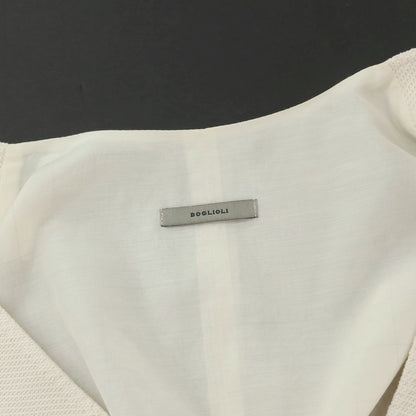 【中古】ボリオリ BOGLIOLI コットン コットン ジレ ベスト オフホワイト【 44 】【 状態ランクB 】【 メンズ 】