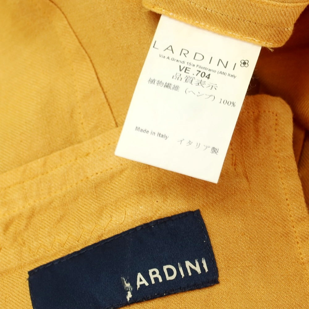 [Used] LARDINI Linen Gilet Vest Orange Mustard [46] [Condition Rank B] [Men&