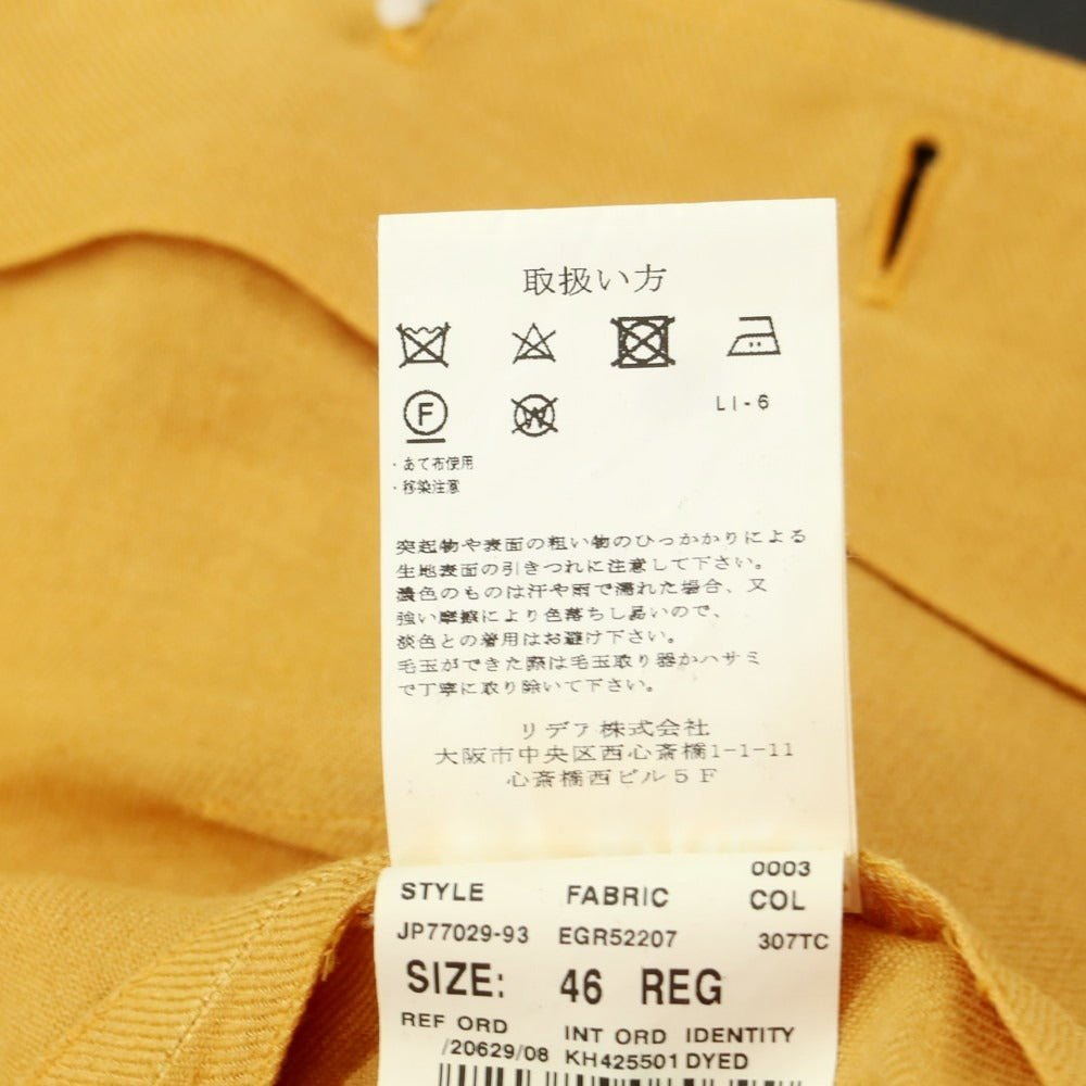 [Used] LARDINI Linen Gilet Vest Orange Mustard [46] [Condition Rank B] [Men&