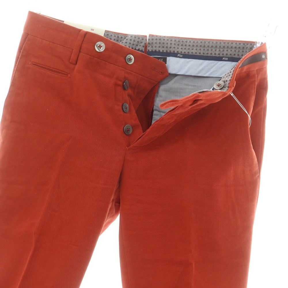 【中古】ピーティーゼロウーノ PT01 BRIGHTON ストレッチ コットン カジュアルスラックスパンツ レッド系【 44 】【 状態ランクB 】【 メンズ 】