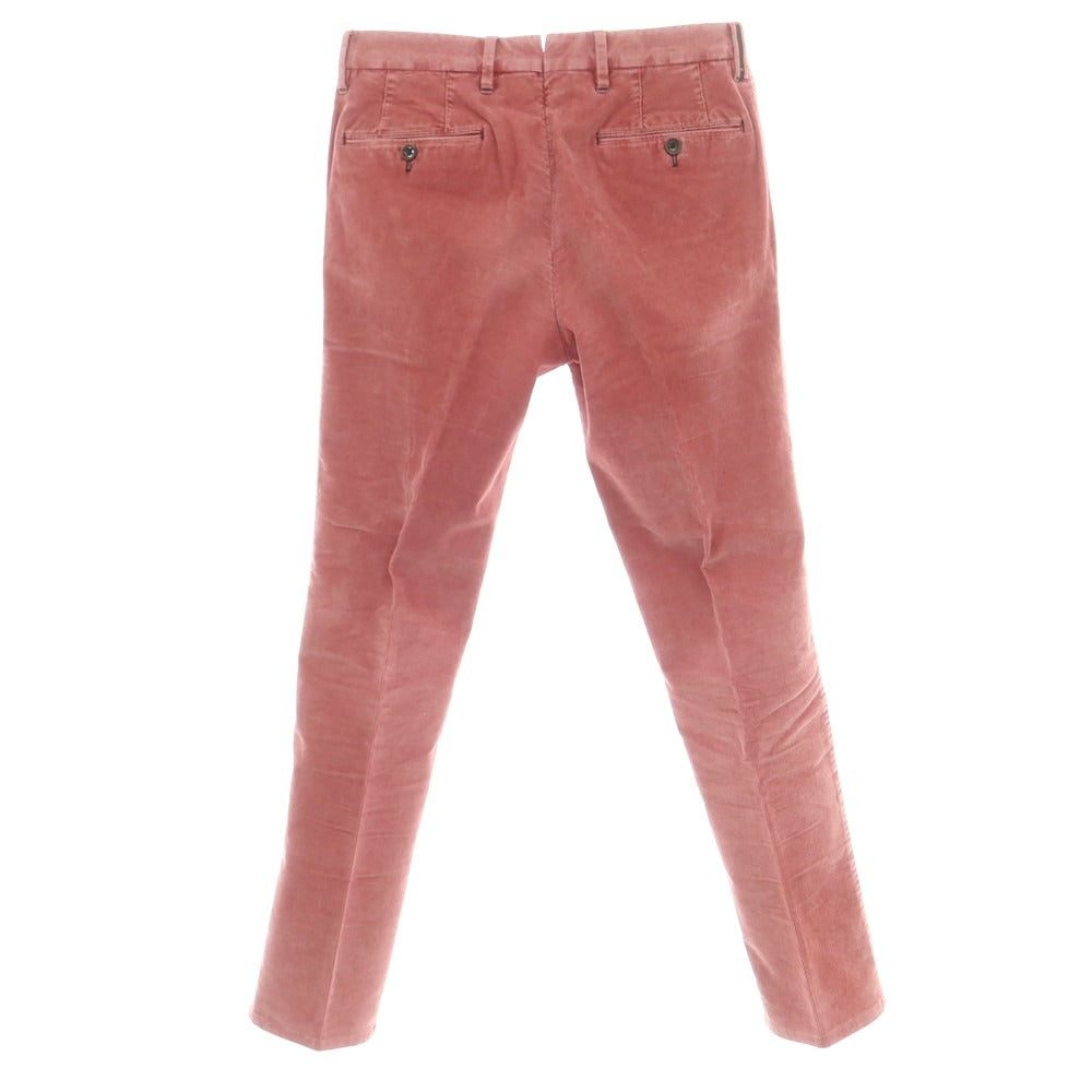 【中古】ピーティーゼロウーノ PT01 COLOUR ストレッチ コットン コーデュロイパンツ ピンクレッド系【 44 】【 状態ランクD 】【 メンズ 】
