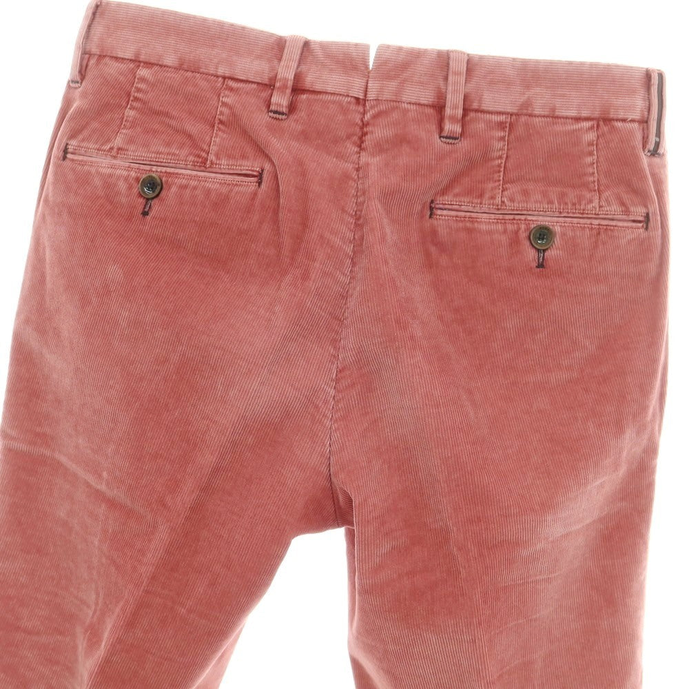 【中古】ピーティーゼロウーノ PT01 COLOUR ストレッチ コットン コーデュロイパンツ ピンクレッド系【 44 】【 状態ランクD 】【 メンズ 】