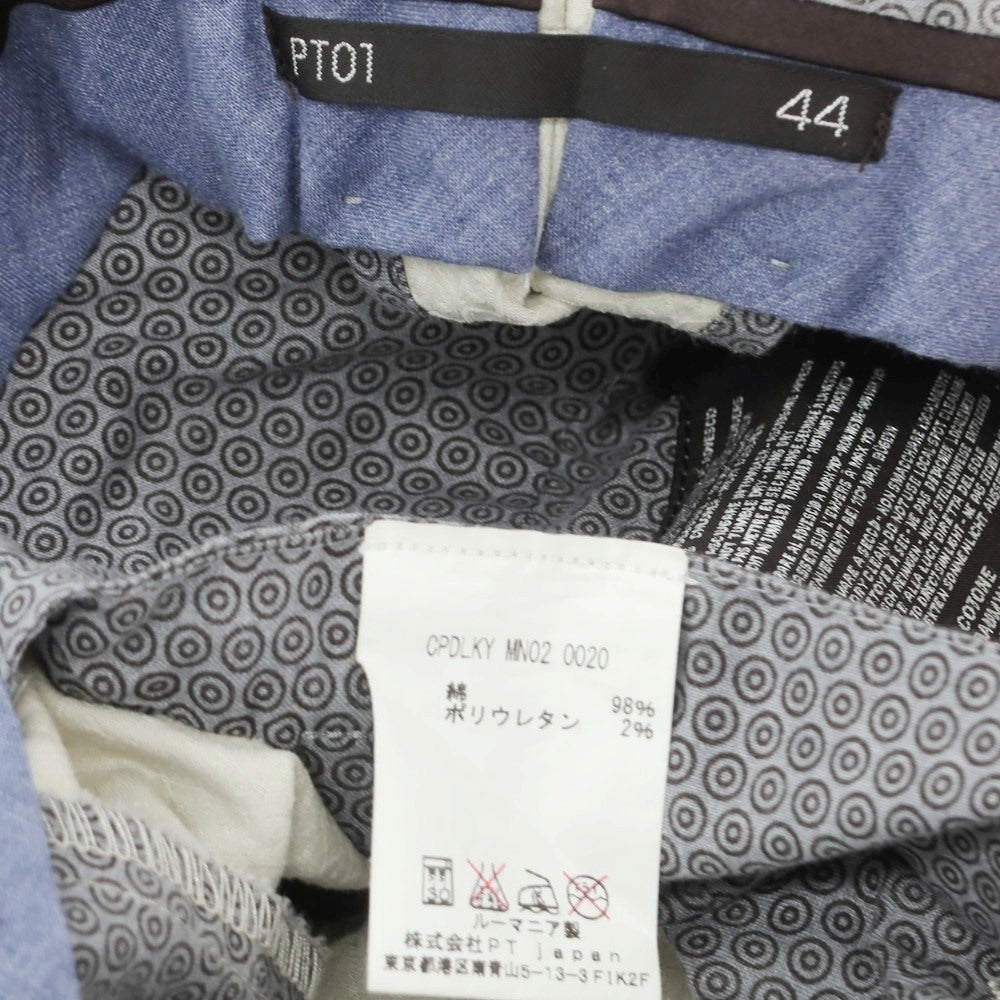 【中古】ピーティーゼロウーノ PT01 ストレッチコットン Jacky スラックスパンツ ライトベージュ【 44 】【 状態ランクC 】【 メンズ 】 [APD]