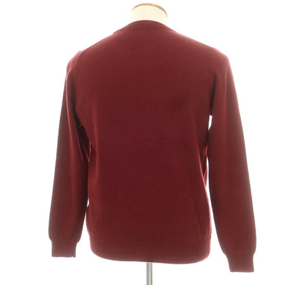 【中古】ザノーネ ZANONE ウールカシミヤ クルーネック プルオーバーニット ボルドー【 48 】【 状態ランクB 】【 メンズ 】
