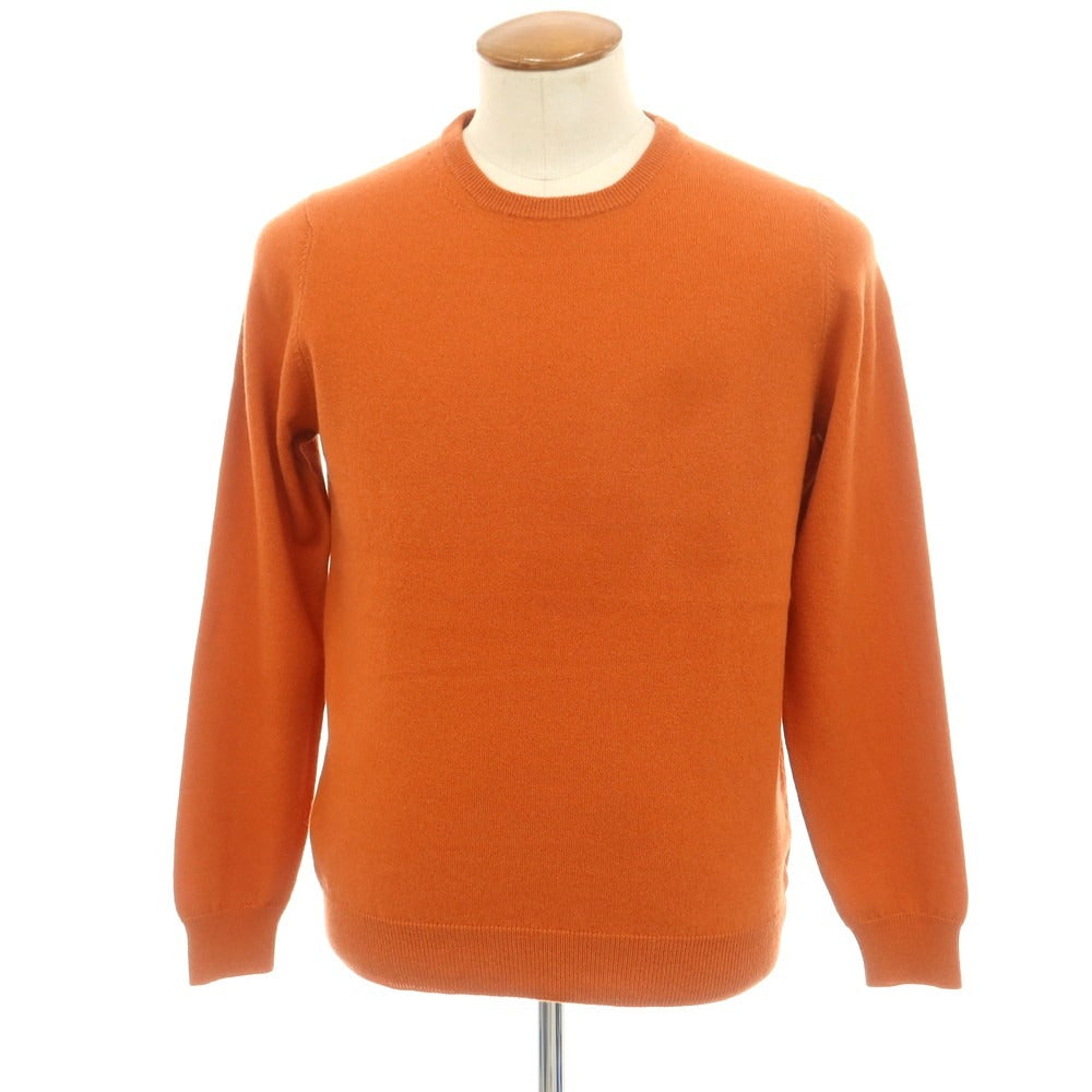 【中古】ザノーネ ZANONE ウールカシミヤ クルーネック プルオーバーニット オレンジ【サイズ48】【 状態ランクB 】【 メンズ 】 [CPD]