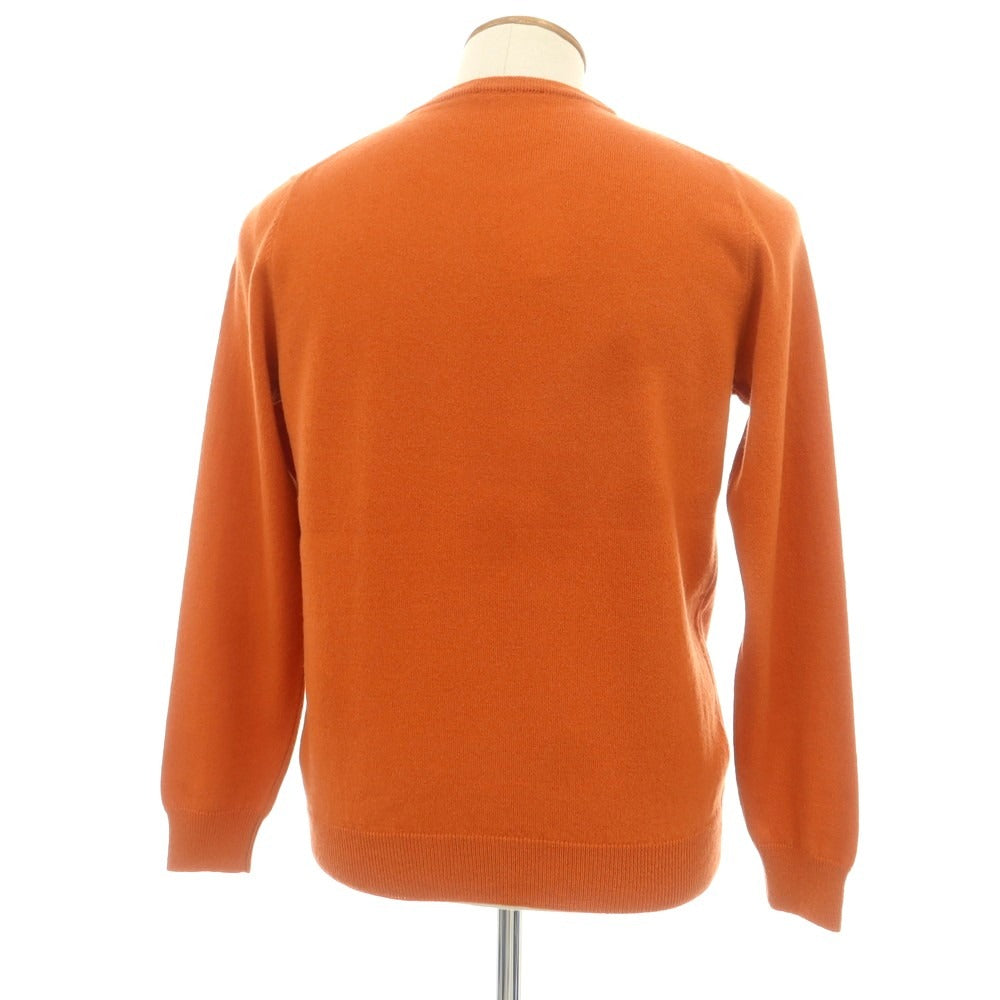 【中古】ザノーネ ZANONE ウールカシミヤ クルーネック プルオーバーニット オレンジ【サイズ48】【 状態ランクB 】【 メンズ 】 [CPD]