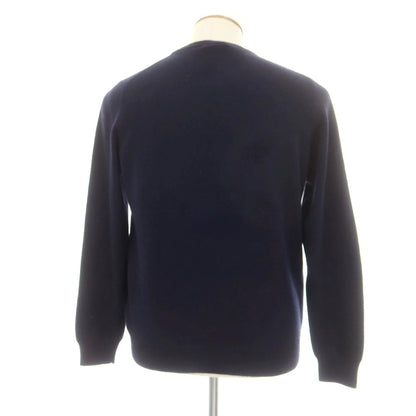 【中古】ザノーネ ZANONE ウールカシミヤ クルーネック プルオーバーニット ネイビー【 48 】【 状態ランクB 】【 メンズ 】