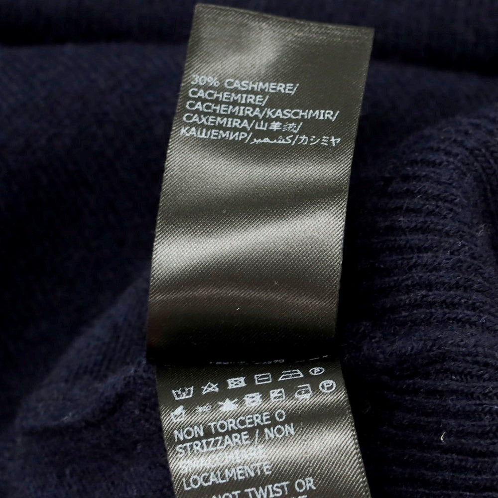 【中古】ザノーネ ZANONE ウールカシミヤ クルーネック プルオーバーニット ネイビー【 48 】【 状態ランクB 】【 メンズ 】