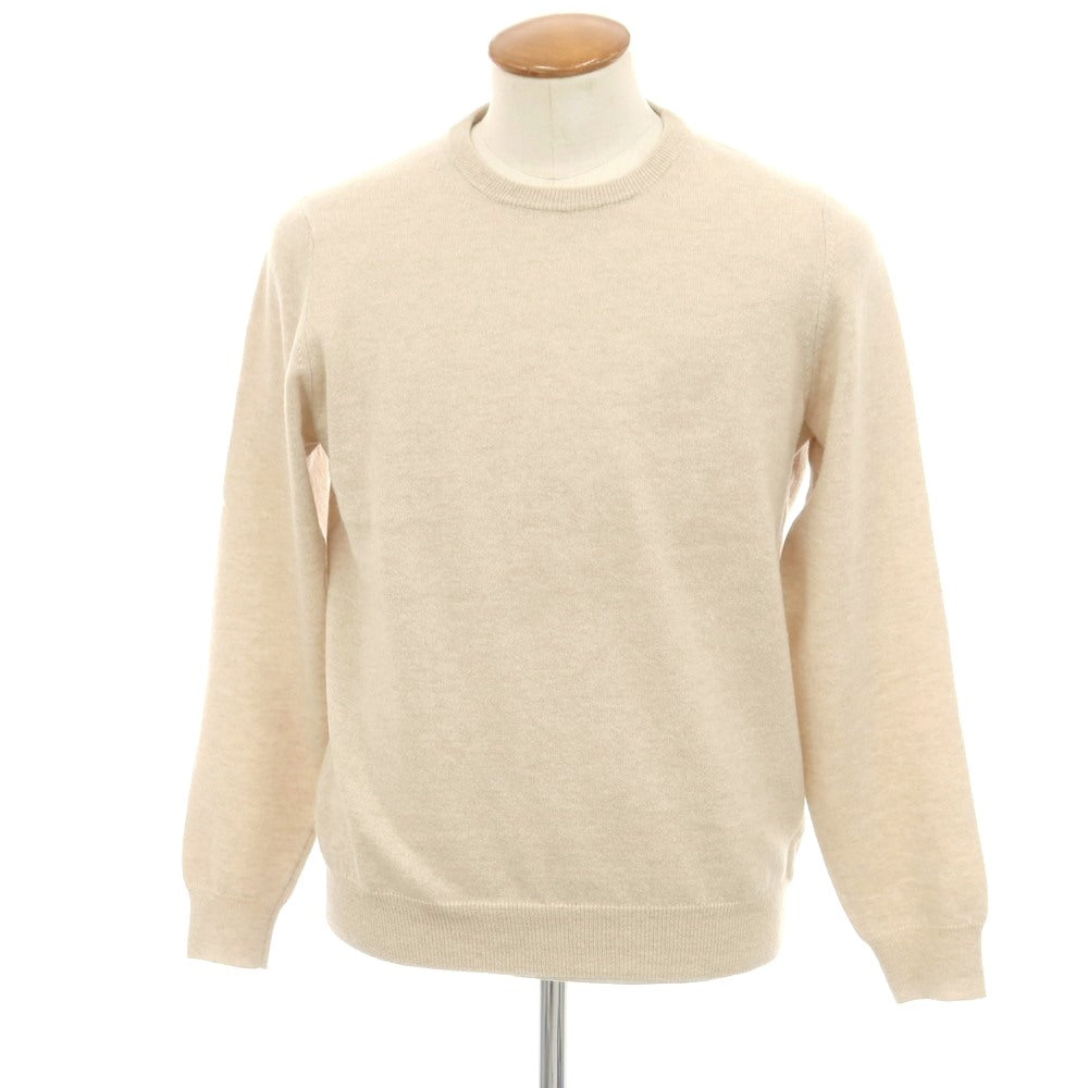 【中古】ザノーネ ZANONE ウールカシミヤ クルーネック プルオーバーニット ベージュ【 48 】【 状態ランクB 】【 メンズ 】