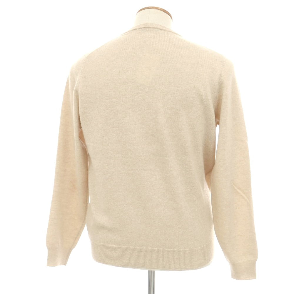 【中古】ザノーネ ZANONE ウールカシミヤ クルーネック プルオーバーニット ベージュ【 48 】【 状態ランクB 】【 メンズ 】