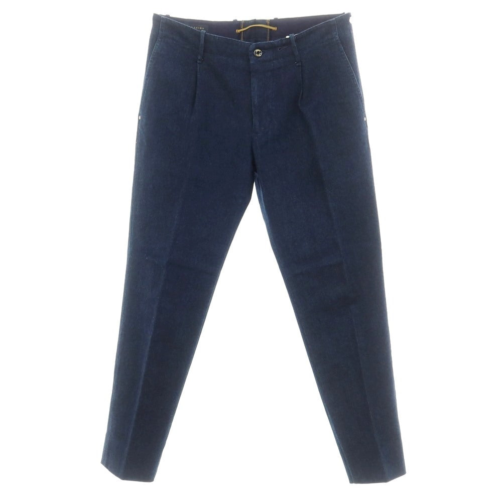 【中古】インコテックス INCOTEX INDIGO CHINO ストレッチデニム スラックスパンツ ネイビーインディゴ【 34 】【 状態ランクB 】【 メンズ 】