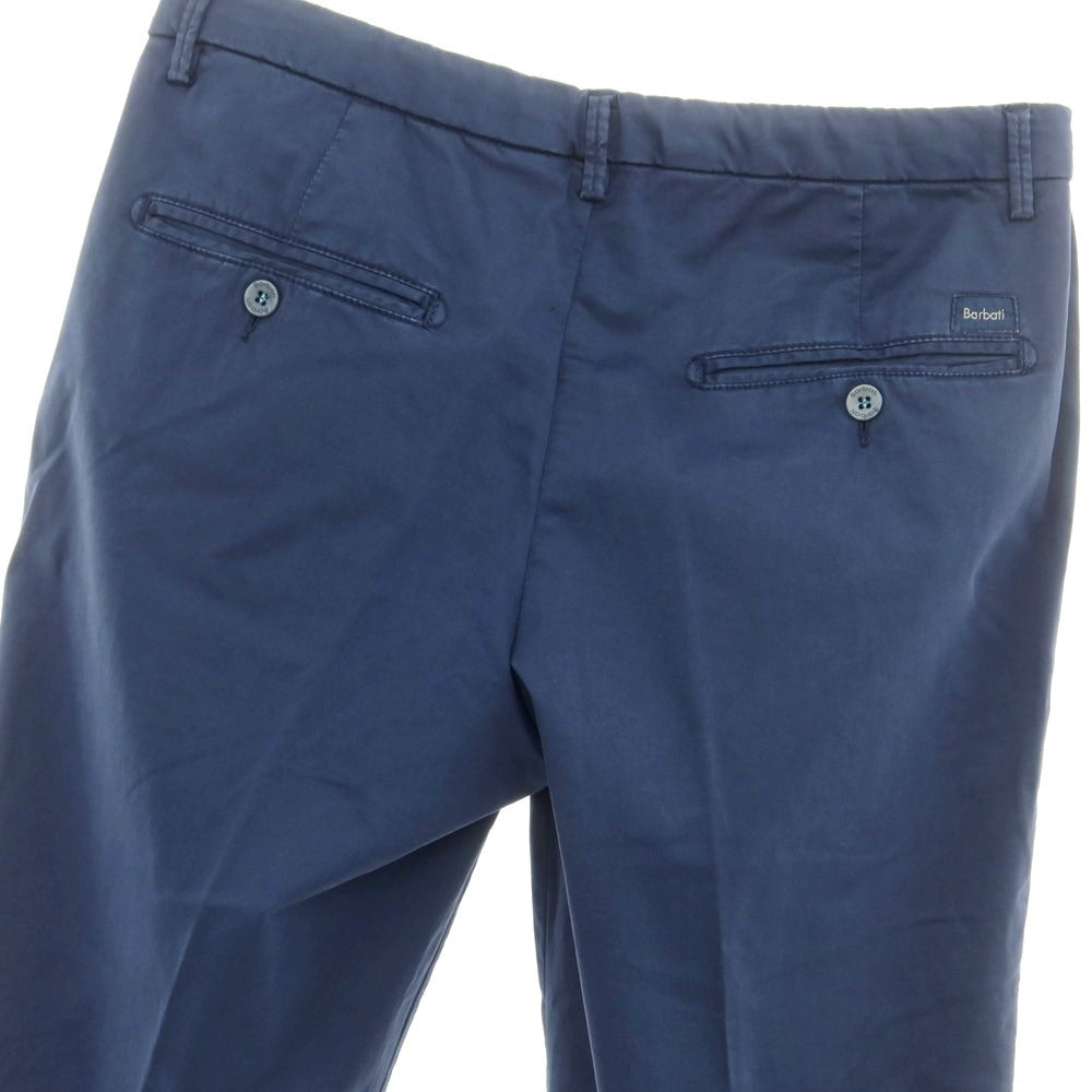 [Used] Barbati Stretch Cotton Casual Slacks Pants Light Navy [46] [Condition Rank B] [Men&