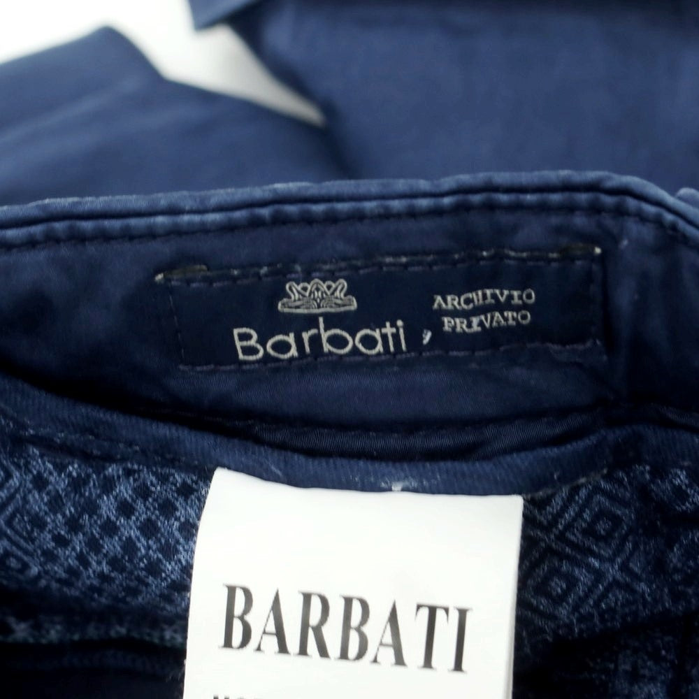 [Used] Barbati Stretch Cotton Casual Slacks Pants Light Navy [46] [Condition Rank B] [Men&