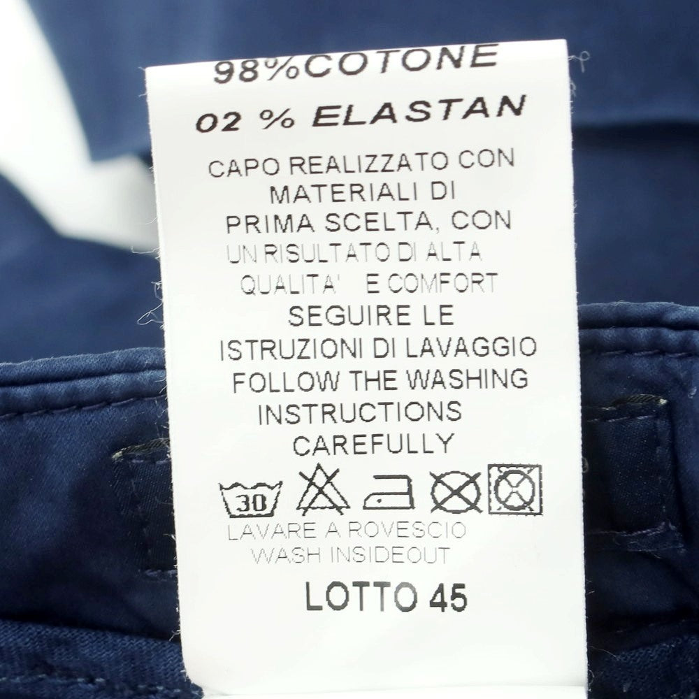 [Used] Barbati Stretch Cotton Casual Slacks Pants Light Navy [46] [Condition Rank B] [Men&