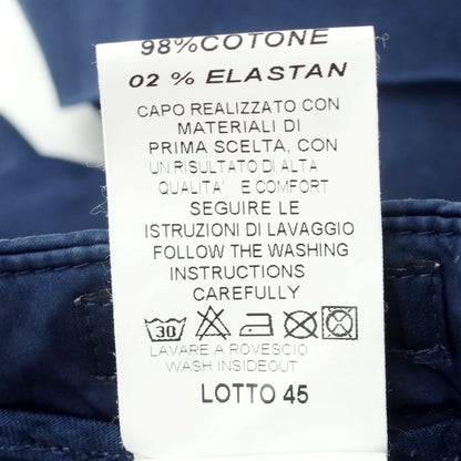 [Used] Barbati Stretch Cotton Casual Slacks Pants Light Navy [46] [Condition Rank B] [Men&