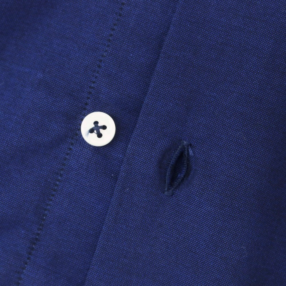 [Used] [Unused] Alessandro Gherardi ALESSANDRO GHERARDI Cotton Wide Collar Casual Shirt Navy [39] [Condition Rank S] [Men&