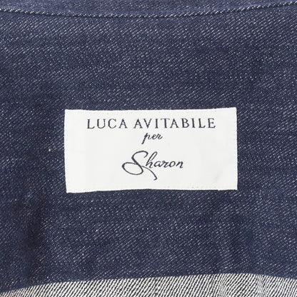 【中古】ルカ アヴィタービレ LUCA AVITAVIRE デニム シャツブルゾン ネイビー【 表記なし(M位) 】【 状態ランクB 】【 メンズ 】