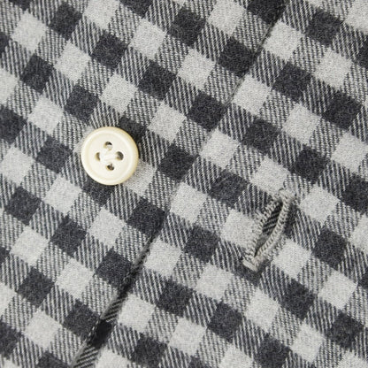 [Used] LUCA AVITAVIRE Check cotton horizontal collar casual shirt charcoal gray x light gray [No description (S rank)] [Condition rank B] [Men&
