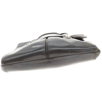 【中古】ザネラート ZANELLATO シュリンクレザー ブリーフケース ダークブラウン【 状態ランクD 】【 メンズ 】