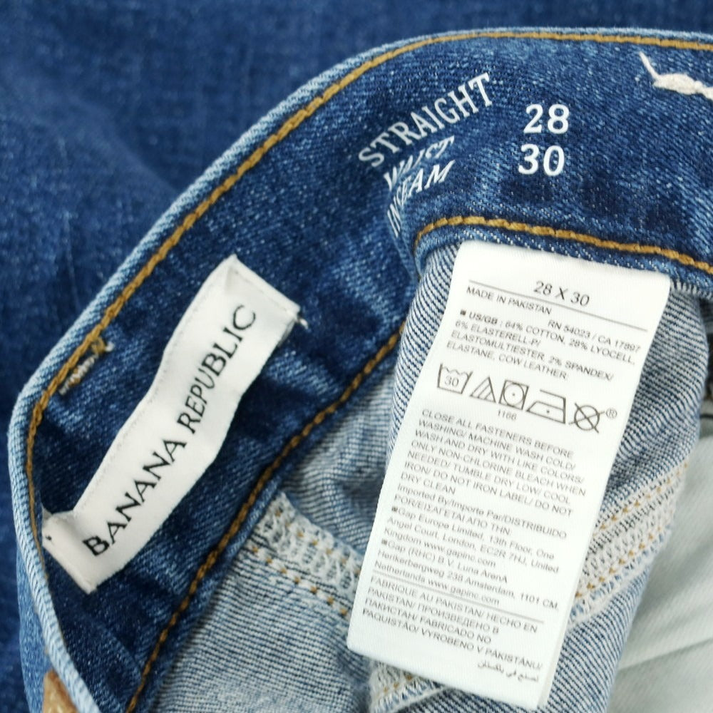 【中古】バナナリパブリック Banana Republic 2025年春夏 デニムパンツ ブルー【サイズ28】【 状態ランクA 】【 メンズ 】[EPD]
