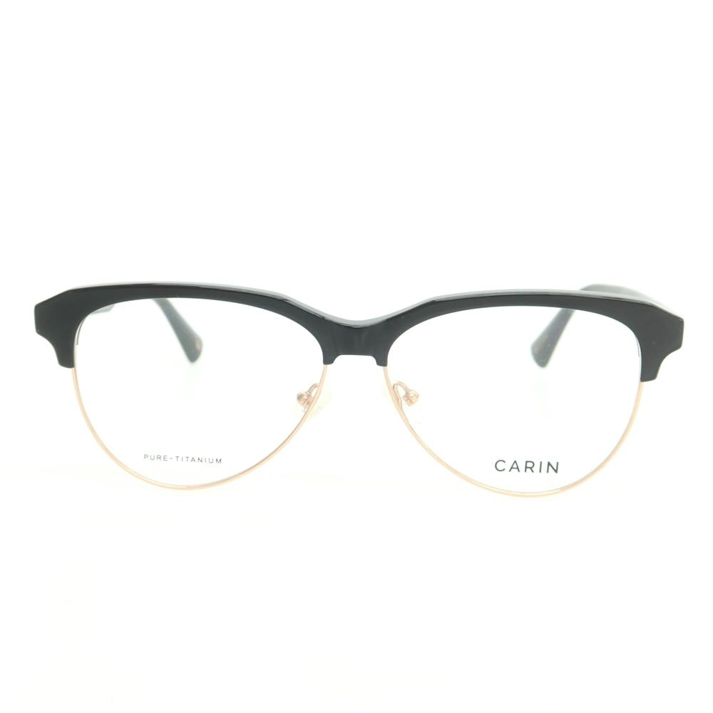 【中古】カリン CARIN Stefan サーモント メガネ ブラックxピンクゴールド【 59□14 150 】【 状態ランクB 】【 メンズ 】