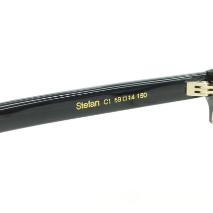 【中古】カリン CARIN Stefan サーモント メガネ ブラックxピンクゴールド【 59□14 150 】【 状態ランクB 】【 メンズ 】