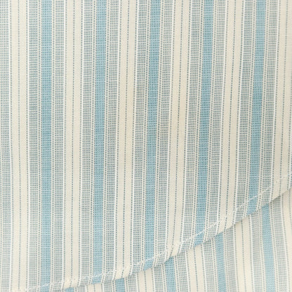 [New Outlet] Salvatore Piccolo Striped Cotton Button-Down Shirt Ivory x Mint Blue [41] [Condition Rank N-] [Men&