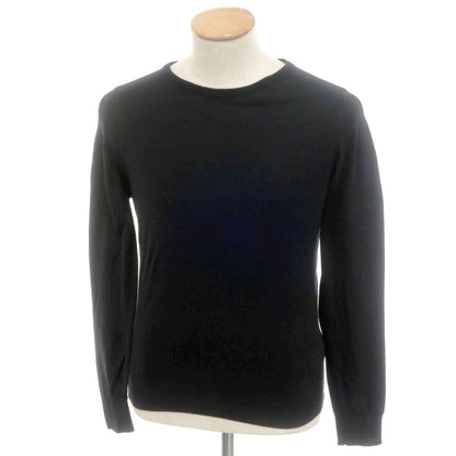 【中古】ジョンスメドレー JOHN SMEDLEY ハイゲージ コットン クルーネック プルオーバーニット ブラック【 S 】【 状態ランクC 】【 メンズ 】