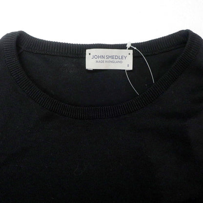 【中古】ジョンスメドレー JOHN SMEDLEY ハイゲージ コットン クルーネック プルオーバーニット ブラック【 S 】【 状態ランクC 】【 メンズ 】