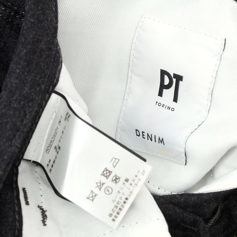 【中古】ピーティートリノ デニム PT TORINO DENIM SWING ストレッチ ウール 5ポケットパンツ チャコール【 29 】【 状態ランクC 】【 メンズ 】