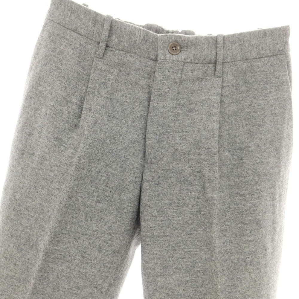 【中古】インコテックス INCOTEX BEAMS F別注 ウール イージースラックスパンツ メランジグレー【 44 】【 状態ランクA 】【 メンズ 】