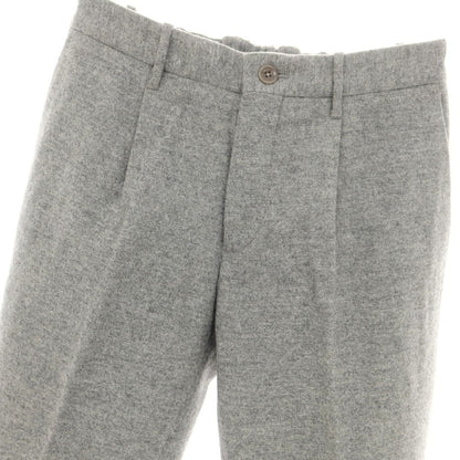 【中古】インコテックス INCOTEX BEAMS F別注 ウール イージースラックスパンツ メランジグレー【 44 】【 状態ランクA 】【 メンズ 】