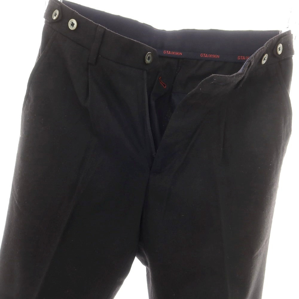 【中古】ジーティーアー G.T.A ウール カジュアルスラックスパンツ ブラック【 44 】【 状態ランクB 】【 メンズ 】