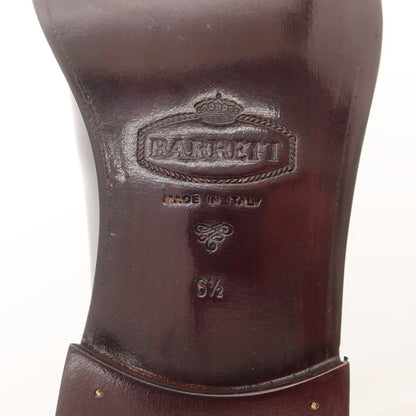 [New] BARRETT Glass Leather Plain Toe Dress Shoes Black [6.5] [Condition Rank N] [Men&