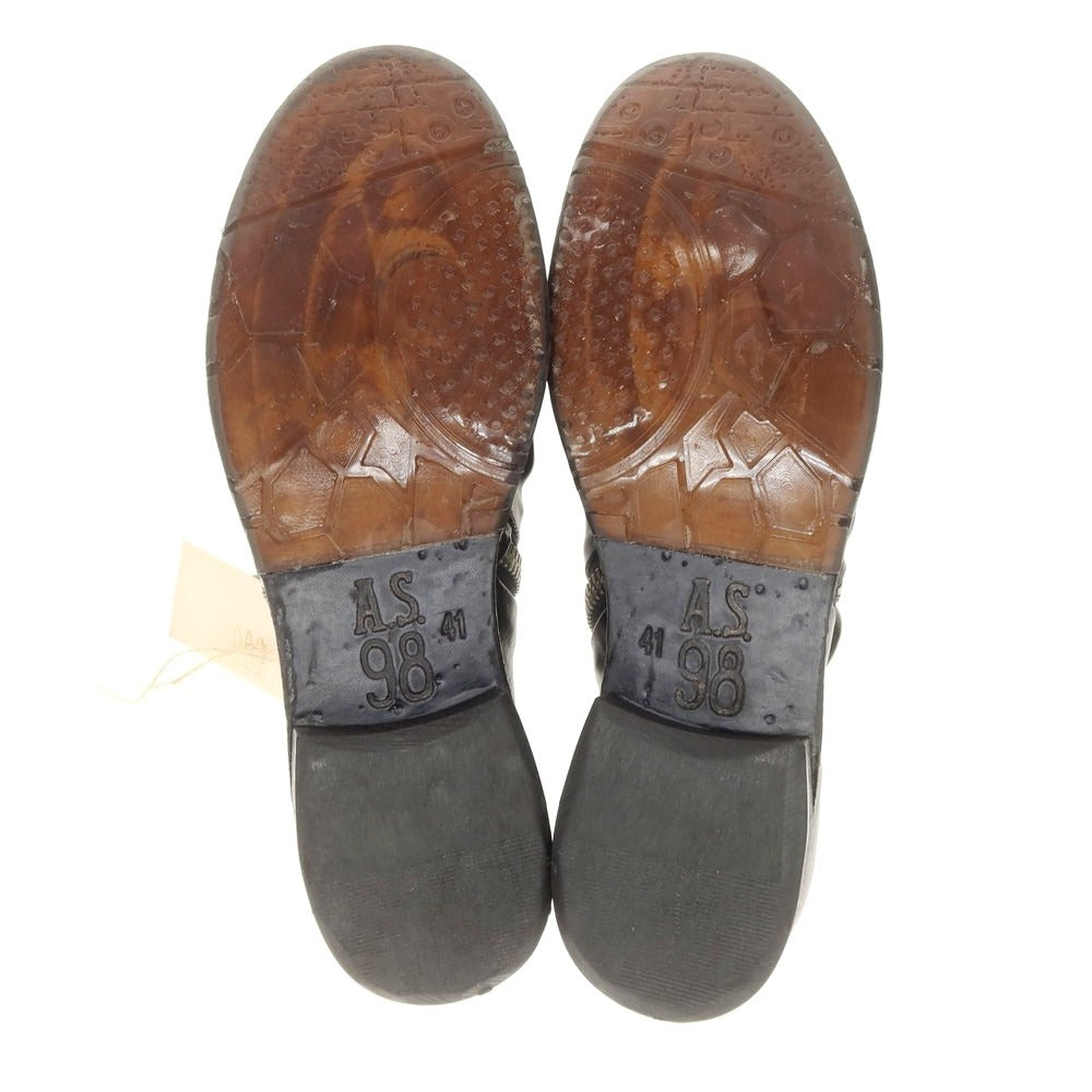 [New] Air Step 98 AS98 Side Zip Boots Black [41] [Condition Rank N] [Men&