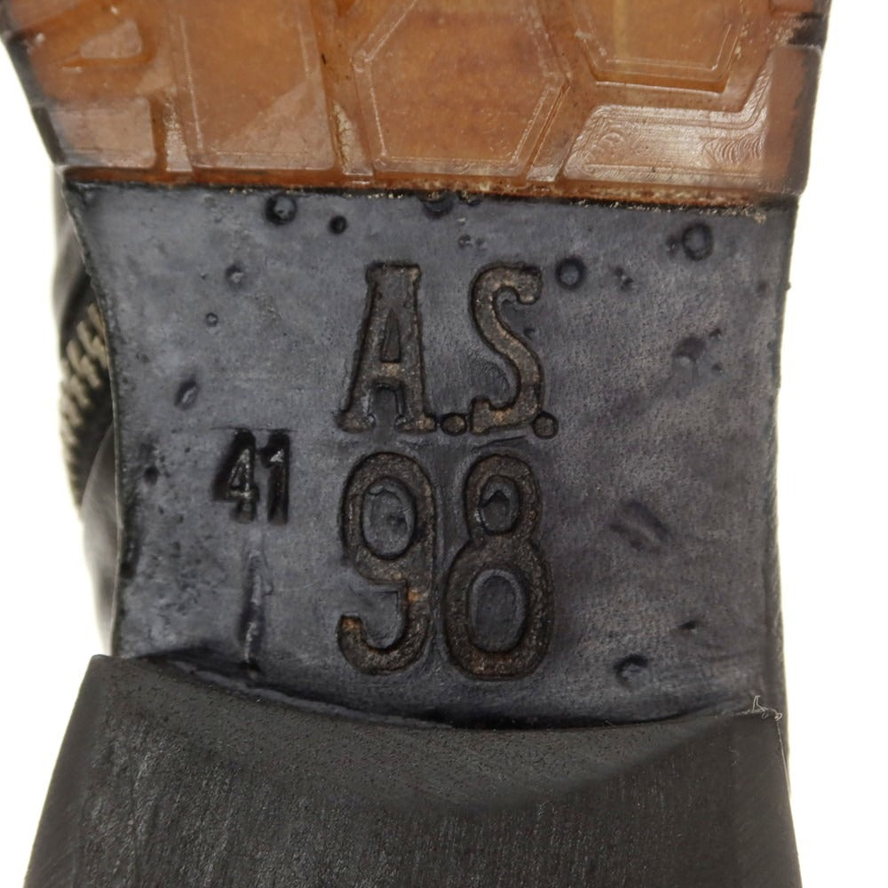 [New] Air Step 98 AS98 Side Zip Boots Black [41] [Condition Rank N] [Men&