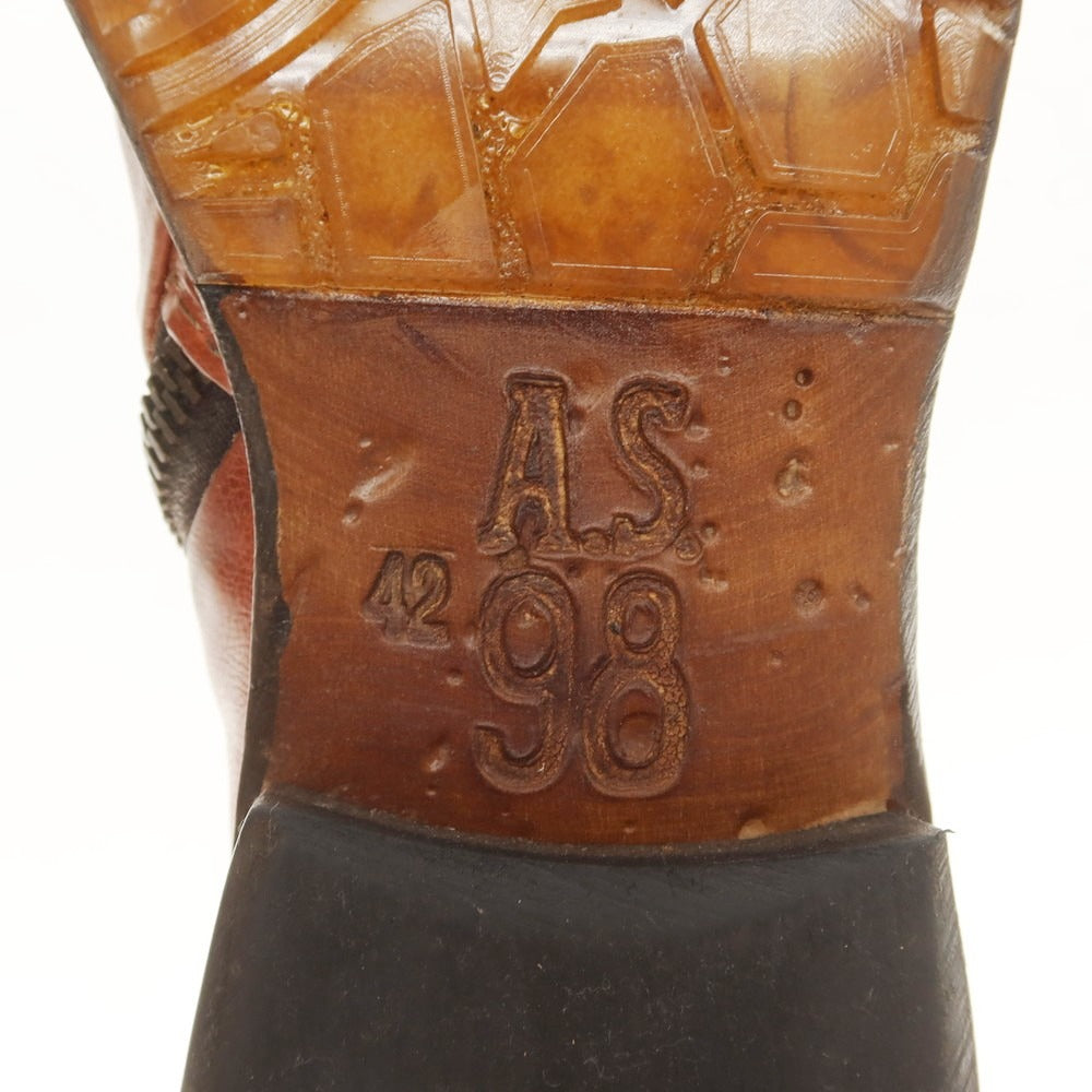 【新品】エアーステップ98 A.S.98 サイドジップ ブーツ レッドブラウン【 42 】【 状態ランクN 】【 メンズ 】