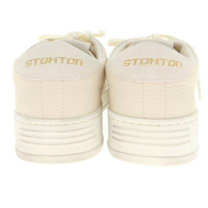 【新品アウトレット】ストックトン STOKTON Destroy-U シュリンクレザー スニーカー ライトベージュ【 39 】【 状態ランクN- 】【 メンズ 】