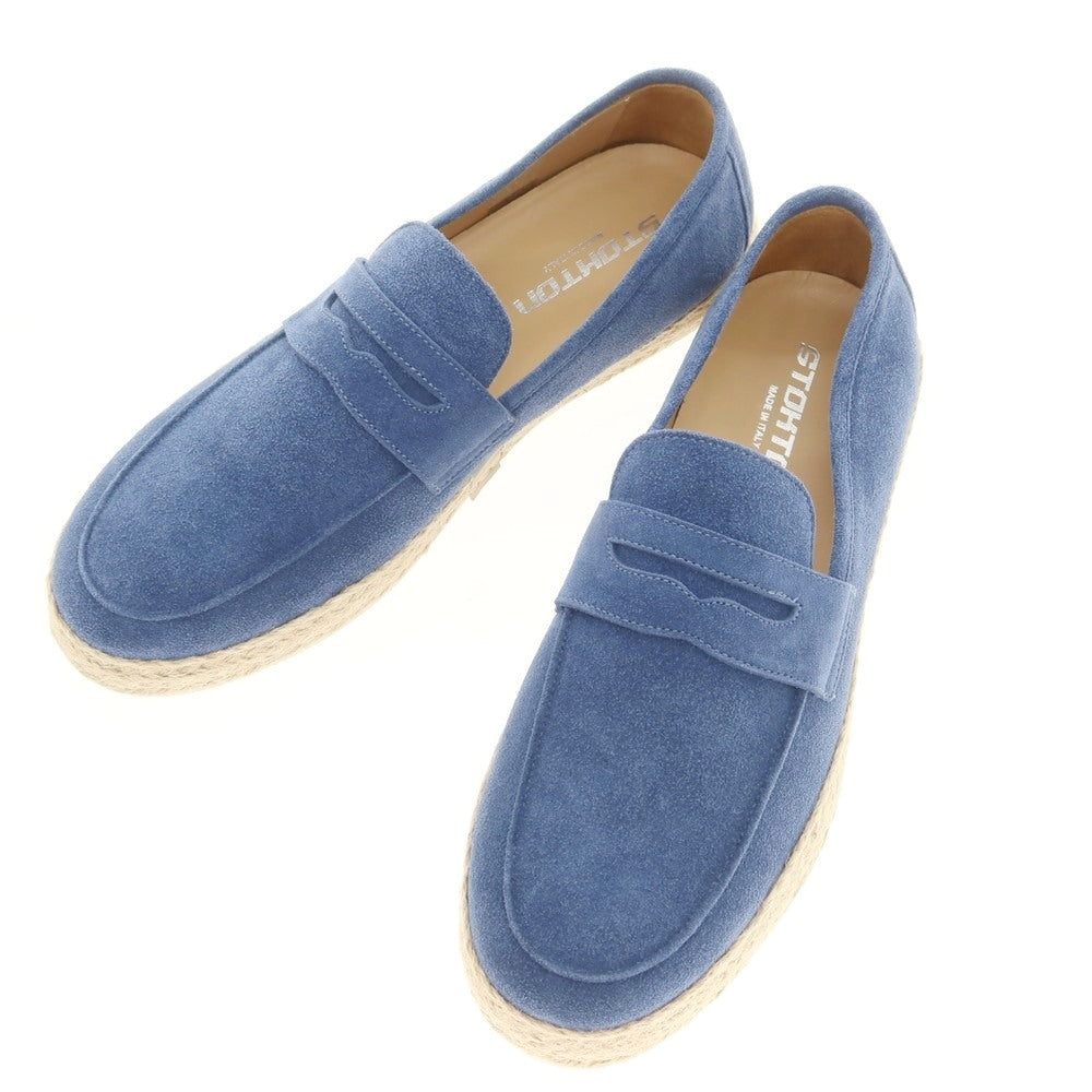 【新品】ストックトン STOKTON POSITANO スエード エスパドリーユ シューズ ブルー【 40 】【 状態ランクN 】【 メンズ 】