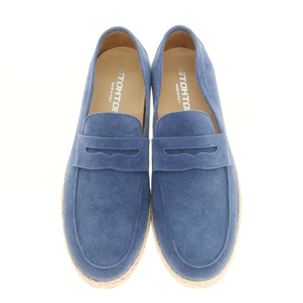 【新品】ストックトン STOKTON POSITANO スエード エスパドリーユ シューズ ブルー【 40 】【 状態ランクN 】【 メンズ 】