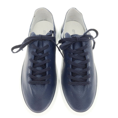 【新品】ストックトン STOKTON シュリンクレザー スニーカー ネイビー【 39 】【 状態ランクN 】【 メンズ 】