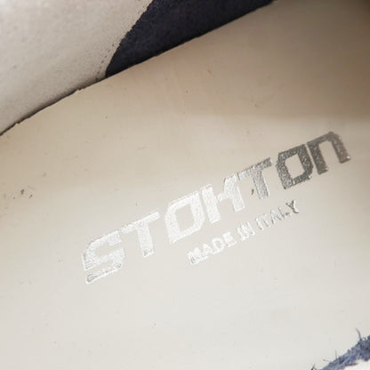 【新品】ストックトン STOKTON シュリンクレザー スニーカー ネイビー【 39 】【 状態ランクN 】【 メンズ 】