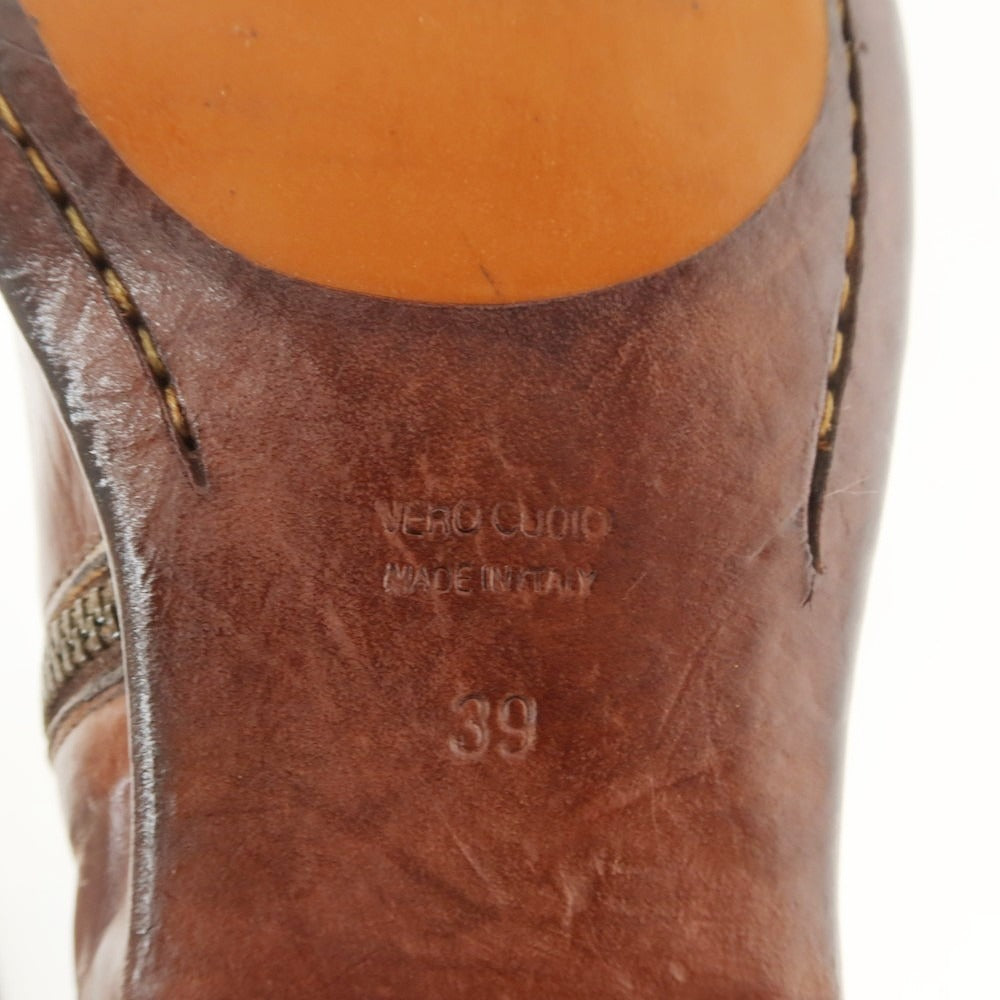 [New] King Tartufoli Side Zip Boots Brown [39] [Condition Rank N] [Men&