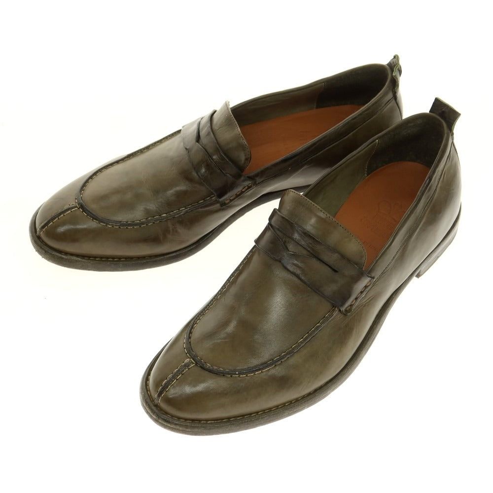 [New] King Tartufoli Coin Loafers Olive Green [40] [Condition Rank N] [Men&