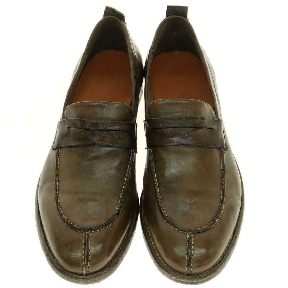 [New] King Tartufoli Coin Loafers Olive Green [40] [Condition Rank N] [Men&