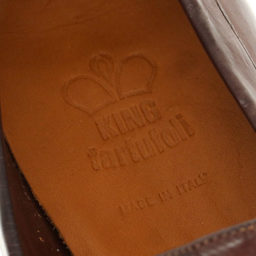 【新品】キング タルトフォリー King Tartufoli コインローファー ダークブラウン【 40 】【 状態ランクN 】【 メンズ 】