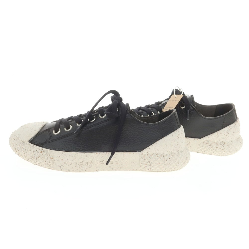 [New] ASPORTUGUESAS Eco Leather Low Cut Sneakers Black [40] [Condition Rank N] [Men&