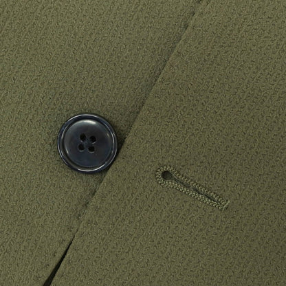 【中古】ラルディーニ LARDINI ポリエステルサッカー セットアップ 3つボタンスーツ オリーブ【 44 】【 状態ランクB 】【 メンズ 】